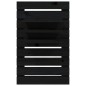 vidaXL Estantes mesitas de pared 2 uds madera maciza de pino negro vidaXL Estantes mesitas de pared 2 uds madera maciza de pino negro