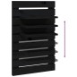 vidaXL Estantes mesitas de pared 2 uds madera maciza de pino negro vidaXL Estantes mesitas de pared 2 uds madera maciza de pino negro