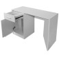 vidaXL Escritorio con cajón y armario blanco 100x40x73 cm vidaXL Escritorio con cajón y armario blanco 100x40x73 cm