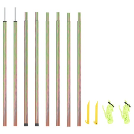 vidaXL Postes de toldo de vela 2 uds acero galvanizado 250 cm
