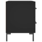 vidaXL Mesitas de noche 2 uds madera ingeniería negro 40x35x47,5 cm vidaXL Mesitas de noche 2 uds madera ingeniería negro 40x35x47,5 cm