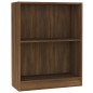 vidaXL Estantería de madera contrachapada roble marrón 60x24x74,5 cm vidaXL Estantería de madera contrachapada roble marrón 60x24x74,5 cm