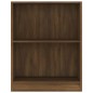vidaXL Estantería de madera contrachapada roble marrón 60x24x74,5 cm vidaXL Estantería de madera contrachapada roble marrón 60x24x74,5 cm