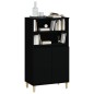 vidaXL Aparador alto madera contrachapada negro 60x36x110 cm vidaXL Aparador alto madera contrachapada negro 60x36x110 cm