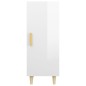 vidaXL Aparador de madera contrachapada blanco brillante 34,5x34x90 cm vidaXL Aparador de madera contrachapada blanco brillante 34,5x34x90 cm