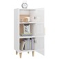 vidaXL Aparador de madera contrachapada blanco brillante 34,5x34x90 cm vidaXL Aparador de madera contrachapada blanco brillante 34,5x34x90 cm