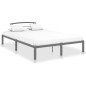 vidaXL Estructura de cama de metal gris 140x200 cm vidaXL Estructura de cama de metal gris 140x200 cm