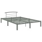 vidaXL Estructura de cama de metal gris 140x200 cm vidaXL Estructura de cama de metal gris 140x200 cm