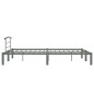 vidaXL Estructura de cama de metal gris 140x200 cm vidaXL Estructura de cama de metal gris 140x200 cm
