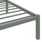 vidaXL Estructura de cama de metal gris 140x200 cm vidaXL Estructura de cama de metal gris 140x200 cm