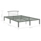 vidaXL Estructura de cama de metal gris 140x200 cm vidaXL Estructura de cama de metal gris 140x200 cm