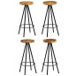 vidaXL Taburetes de cocina 4 unidades madera maciza de mango vidaXL Taburetes de cocina 4 unidades madera maciza de mango