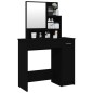 vidaXL Tocador con espejo negro 86,5x35x136 cm vidaXL Tocador con espejo negro 86,5x35x136 cm