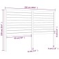 vidaXL Cabecero de cama madera maciza de pino 126x4x100 cm vidaXL Cabecero de cama madera maciza de pino 126x4x100 cm