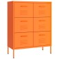 vidaXL Armario de almacenamiento acero naranja 80x35x101,5 cm vidaXL Armario de almacenamiento acero naranja 80x35x101,5 cm