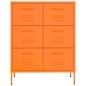 vidaXL Armario de almacenamiento acero naranja 80x35x101,5 cm vidaXL Armario de almacenamiento acero naranja 80x35x101,5 cm