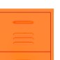 vidaXL Armario de almacenamiento acero naranja 80x35x101,5 cm vidaXL Armario de almacenamiento acero naranja 80x35x101,5 cm