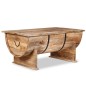 vidaXL Mesa de centro de madera de mango maciza 88x50x40 cm vidaXL Mesa de centro de madera de mango maciza 88x50x40 cm