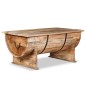vidaXL Mesa de centro de madera de mango maciza 88x50x40 cm vidaXL Mesa de centro de madera de mango maciza 88x50x40 cm