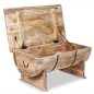 vidaXL Mesa de centro de madera de mango maciza 88x50x40 cm vidaXL Mesa de centro de madera de mango maciza 88x50x40 cm