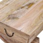 vidaXL Mesa de centro de madera de mango maciza 88x50x40 cm vidaXL Mesa de centro de madera de mango maciza 88x50x40 cm