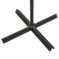 vidaXL Sombrilla voladiza con poste y luces LED azul 300 cm vidaXL Sombrilla voladiza con poste y luces LED azul 300 cm