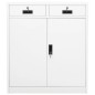 vidaXL Armario de oficina de acero blanco 90x40x102 cm vidaXL Armario de oficina de acero blanco 90x40x102 cm