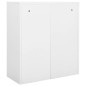 vidaXL Armario de oficina de acero blanco 90x40x102 cm vidaXL Armario de oficina de acero blanco 90x40x102 cm