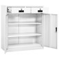 vidaXL Armario de oficina de acero blanco 90x40x102 cm vidaXL Armario de oficina de acero blanco 90x40x102 cm