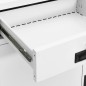 vidaXL Armario de oficina de acero blanco 90x40x102 cm vidaXL Armario de oficina de acero blanco 90x40x102 cm