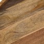vidaXL Mesa de centro de madera maciza de mango y acero 50x40 cm vidaXL Mesa de centro de madera maciza de mango y acero 50x40 cm