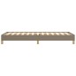 vidaXL Estructura de cama de tela gris taupe 90x190 cm