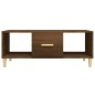 vidaXL Mesa de centro madera contrachapada roble marrón 102x50x40 cm vidaXL Mesa de centro madera contrachapada roble marrón 102x50x40 cm