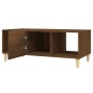 vidaXL Mesa de centro madera contrachapada roble marrón 102x50x40 cm vidaXL Mesa de centro madera contrachapada roble marrón 102x50x40 cm