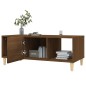 vidaXL Mesa de centro madera contrachapada roble marrón 102x50x40 cm vidaXL Mesa de centro madera contrachapada roble marrón 102x50x40 cm
