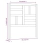 vidaXL Cabecero de cama madera maciza de pino 96x4x104 cm vidaXL Cabecero de cama madera maciza de pino 96x4x104 cm