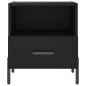 vidaXL Mesitas de noche 2 uds madera ingeniería negro 40x35x47,5 cm