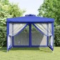 vidaXL Cenador con doble techo de tela azul 3x3x2,68 m vidaXL Cenador con doble techo de tela azul 3x3x2,68 m