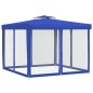vidaXL Cenador con doble techo de tela azul 3x3x2,68 m vidaXL Cenador con doble techo de tela azul 3x3x2,68 m