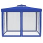 vidaXL Cenador con doble techo de tela azul 3x3x2,68 m vidaXL Cenador con doble techo de tela azul 3x3x2,68 m