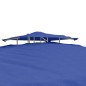 vidaXL Cenador con doble techo de tela azul 3x3x2,68 m vidaXL Cenador con doble techo de tela azul 3x3x2,68 m