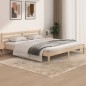 vidaXL Estructura de cama madera maciza de pino 180x200 cm