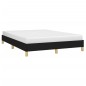 vidaXL Estructura de cama de tela negro 140x190 cm vidaXL Estructura de cama de tela negro 140x190 cm