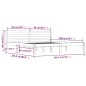 vidaXL Estructura de cama madera maciza de pino 180x200 cm