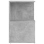 vidaXL Mesita de noche 2 uds contrachapada gris hormigón 35x35x55 cm