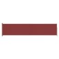 vidaXL Toldo lateral retráctil para patio rojo 140x600 cm vidaXL Toldo lateral retráctil para patio rojo 140x600 cm