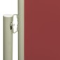 vidaXL Toldo lateral retráctil para patio rojo 140x600 cm vidaXL Toldo lateral retráctil para patio rojo 140x600 cm