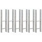 vidaXL Anclajes de valla 6 uds acero galvanizado plateado 14x6x60 cm vidaXL Anclajes de valla 6 uds acero galvanizado plateado 14x6x60 cm