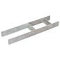 vidaXL Anclajes de valla 6 uds acero galvanizado plateado 14x6x60 cm vidaXL Anclajes de valla 6 uds acero galvanizado plateado 14x6x60 cm