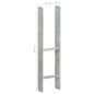 vidaXL Anclajes de valla 6 uds acero galvanizado plateado 14x6x60 cm vidaXL Anclajes de valla 6 uds acero galvanizado plateado 14x6x60 cm